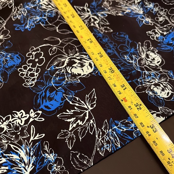 Candie’s Blue Floral Mini Dress | Lightweight Unlined Pull On Dress - Picture 14 of 14